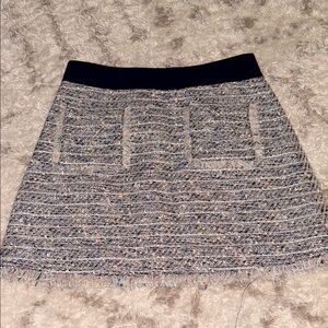 J Crew Chic Tweed Skirt - Dark blue/multicolored size 8